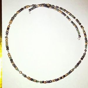 Adjustable beaded choker/collar